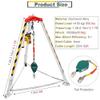 DFEDHF Confined Space Equipment Adjustable Commercial Firefighting Rescue Tripod with Self-Locking Device,Aluminum Emergency Firefighting Rescue Tripod with Safe Belt, Tele, 1800LBS view 4