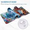Mouse Pad Woman Gaming Mouse Pad Blue Computer Desk Mat Keyboard Mat with Stitched Edges Waterproof Anti-Slip Rubber Base Smooth Surface PC for Home Office Accessories, Gifts 32x16x0.12inch PjY904 3-N view 4