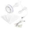 caralin 6 Leaves USB Powered Ceiling Canopy Fan with Remote Control Timing 4 Speed Hanging Fan for Camping Dormitory Tent view 1