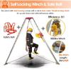 DFEDHF Confined Space Equipment Adjustable Commercial Firefighting Rescue Tripod with Self-Locking Device,Confined Space Tripod Kit Confined Space Tripod Kit Fire Fighting, 1800LBS Winch view 3