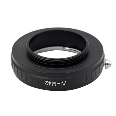 Ai-M42 Macro Adapter Metal for Nikon F Mount Auot Ai D Lens to M42 Screw Pentax Mamiya Black Excellent