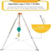 DFEDHF Confined Space Equipment Adjustable Commercial Firefighting Rescue Tripod with Self-Locking Device,Telescopic Confined Space Tripod with Anti-Fall Safety Belt - Heav, 1200LBS view 4
