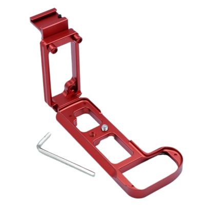 Aluminum Camera Hot Shoe Mount L Bracket Holder Plate Hand Grip Vertical for Nikon Z6/Z7/Z5/Z6 II/Z7 II Excellent(Red no hot Shoe)