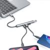 caralin 5 in 1 Type C HUBs with PD60W Charging,2xUSB2.0 USB3.0 USB C 10Gbps for Laptops, Desktops, and Mobile Devices view 2