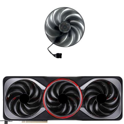 100mm DC 12V 0.42A 8Pin CF1015U12D GPU Fan for Colorful RTX5070 5070ti iGame Advanced Graphics Card Cooling Fans (Fan-B)