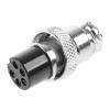 caralin GX16 Aviation Plug Socket 5 Pin 16mm Female Wire Panel Circular Connector Copper Alloy Inline Cable Jointer view 4
