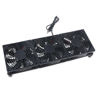 caralin 5V USB Powered PC Router Fan High Cooling Fan 1400rpm Speed 45CFM for Router Modem Box Electronics