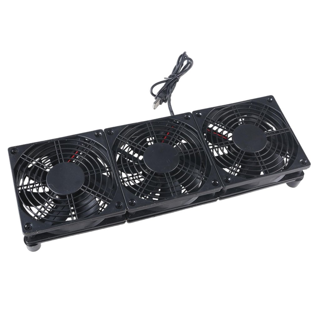 caralin 5V USB Powered PC Router Fan High Cooling Fan 1400rpm Speed 45CFM for Router Modem Box Electronics