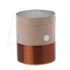 caralin Bass Voice Coil 25.5MM Bass Woofer Voice Coil Copper Wire Two-Layer White Aluminum Repair Part 2PCS view 2