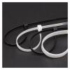 100Pcs Black White Cable Ties Self-locking Plastic Nylon Wire Cable Zip Tie Clamps Fastening Ring Cable Management(White,3x120mm) view 4