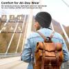 Bluetooth Beanie Hat Headphones for Men Women Winter Warm Wireless Music Fleece Lined Beanie with Earflap Outdoor (US, Alpha, One Size, Navy Blue) view 3
