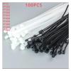 100pcs Plastic Anchor Cable Tie With Self-locking Nylon Buckle To Fix The Tie Wire In Black White Color Cable Management(Black,5X450mm) view 2