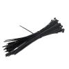 100PCS White & Black Nylon Cable Ties With Organizer Loop Self-Locking Zip Ties Cable Management(Black,2.8X295mm) view 1