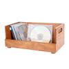 DICOSMETIC 1Pc Wooden CD Storage Box Holder Wood CD Cases CDs Rack Shelf Wooden DVDs Display Box with Handles Peru Drinkware Organizer for Movie Cases Music Cassette Tapes Record Crates view 1