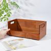 DICOSMETIC 1Pc Wooden CD Storage Box Holder Wood CD Cases CDs Rack Shelf Wooden DVDs Display Box with Handles Peru Drinkware Organizer for Movie Cases Music Cassette Tapes Record Crates view 3