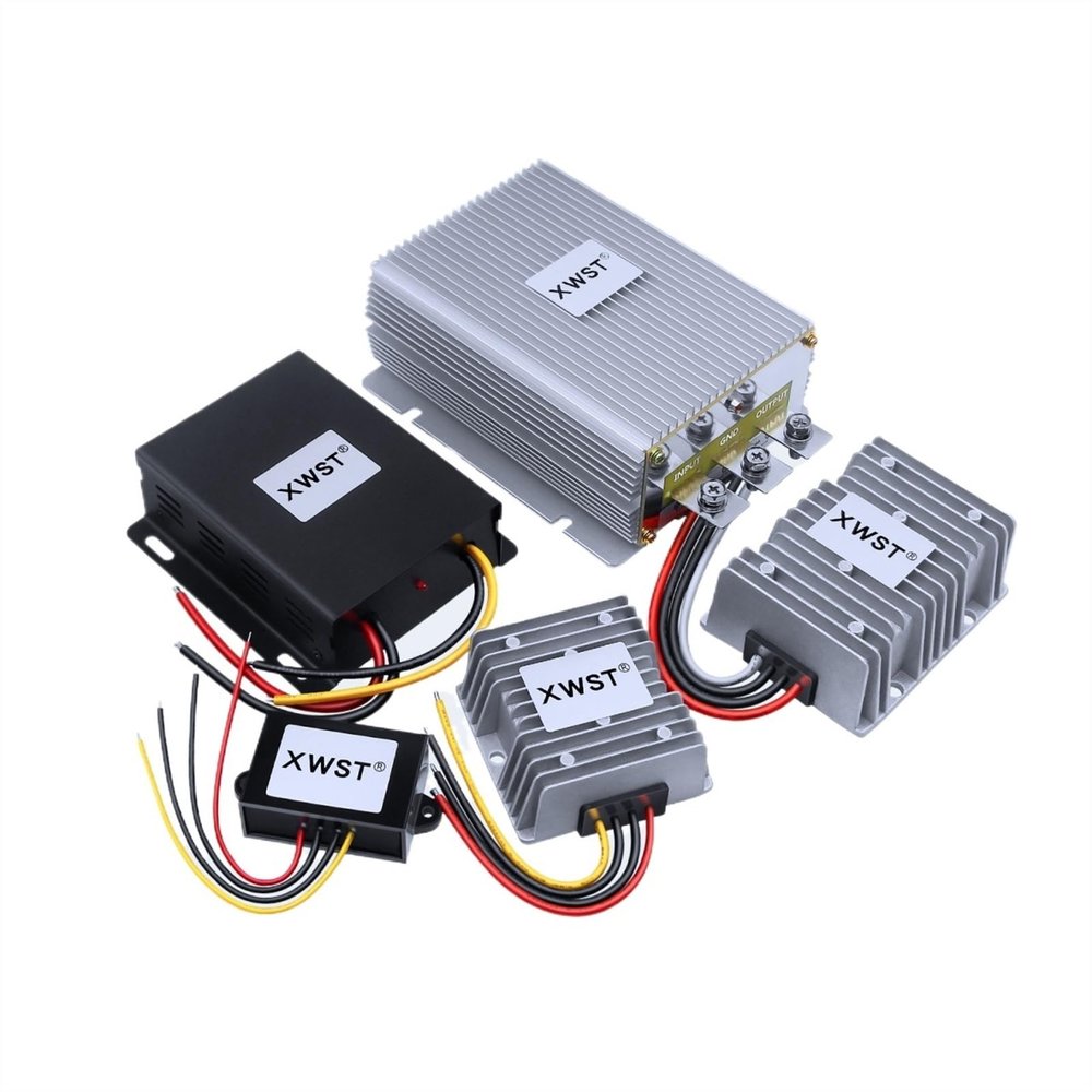 12V to 28V DC DC Boost Converters Step Up Power Supply Inverter 1-40A Voltage Regulator Stabilizer Module for Solar(5a Aluminum L)