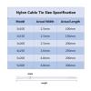 100PCS Nylon Cable Ties Cable Wire Ties Self Lock Plastic Zip Ties Cable Management(White,3x150mm) view 3