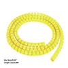 Spiral Cable Wrap -0.32In-3.28Ft Spiral Wire Wrap Cord Covers Bundle Sleeve Hose for Computer Electrical Wire Organizer(Dia 8mm-Length 1m,Yellow 1PCS view 2