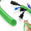 Spiral Cable Wrap -0.32In-6.56Ft Spiral Wire Wrap Cord Covers Bundle Sleeve Hose for Computer Electrical Wire Organizer(Dia 8mm-Length 2m,Green 1PCS view 1