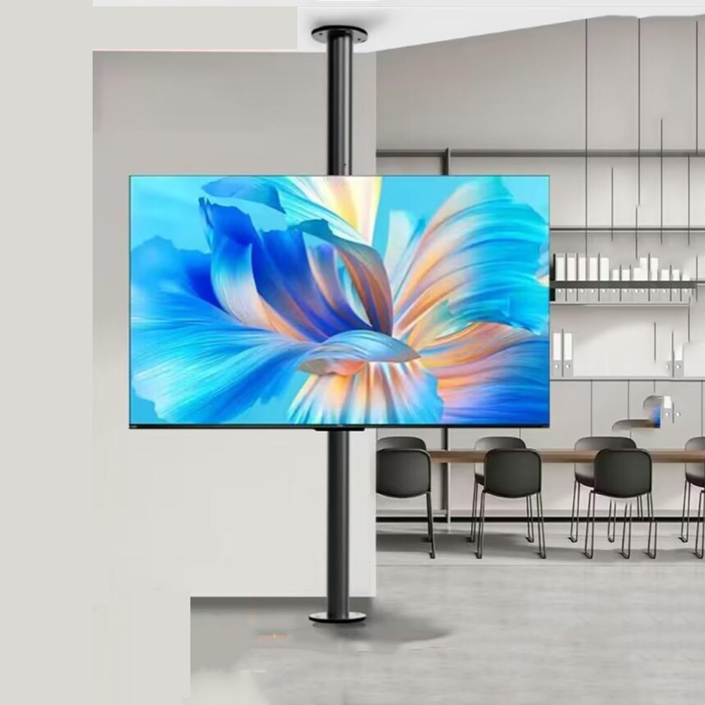 GJZDPMY Adjustable Tilt Swivel TV Ceiling Mount - LCD TV 360 Degree Rotating Frame Floor Stand - Tv Wall Mount, Partition Wall Rotating Rack Rotating TV Cabinet Rotating Base, Fi,60-85cm