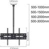 GJZDPMY Tv Mounting Bracket Tv Ceiling Mount Bracket - Adjustable LCD Tv Ceiling Mount for 40-75 Inch Flat Panel Tvs, Multiple Patterns Tv Stand Mount500-1000mm view 3