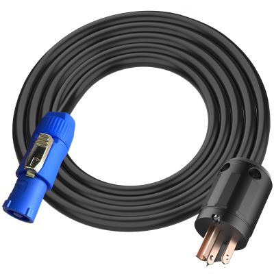 11AWG PowerCON Cable,NEMA 5-15p to PowerCON Connector,PowerCON Power Cable 20A 3 Pin PowerCon Input Male Connector Extension Power Wire for Outdoor Stage Light LED Screen-10FT