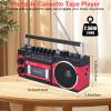 BAIJIALI Portable Cassette Player with AM/FM/SW Radio & BT view 2