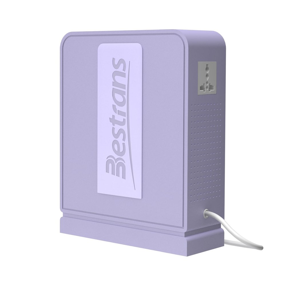 BESTRANS 1000W Step Up Transformer 110v to 220v Converter, Heavy Duty Voltage Converter 110v-120v to 220v-240v with Dual Outlets, Overload Protection & Ultra-Quiet for Home Appliances, Light Purple