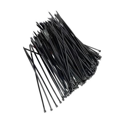 300pcs Three Mode Self-Locking Plastic Nylon Wire Cable Zip Ties Black Fasten Loop Various Specifications Cable Management(4x300 5x250 5x300mm)