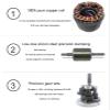 5IK120RGN-CF 120W 220V Single-Phase AC Gear Reduction Speed Control Motor, Reversible + Speed Governor(3RPM) view 4