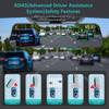 12'' 4K Rear View Mirror Camera,4K+2.5k Front and Rear Mirror Dash Cam,ADAS BSD LCA Smart Rearview Mirror for Cars,App WiFi,Night Vision, Parking Monitor, 64GB Card & GPS Digital View Mirror Dashcam view 3
