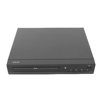 Jectse DVD Player, 1080P Upscaling HD Multimedia Interface USB Port All Region CD DVD Player for TV Projector, with Remote Control, Multiple Formats Playback (US Plug)