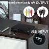 Jectse DVD Player, 1080P Upscaling HD Multimedia Interface USB Port All Region CD DVD Player for TV Projector, with Remote Control, Multiple Formats Playback (US Plug) view 4