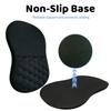 llsxi Ergonomic Mouse Pad Wrist Support,Memory Foam Wrist Rest Mousepad for Relieve Wrist Fatigue,12x8inch Comfortable Massage Design Mouse Mat,Office&Game Mouse Pad for Laptop,Computer,Black view 3