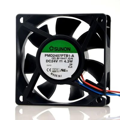 for PMD2407PTB1-A DC 24V 4.3W 7CM 70X70X25MM 7025 3wire Inverter case Fan(3 Wires)