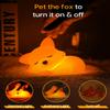 Amaredom Fox Night Light, Cute Fox Lamp, Silicone Dimmable Nursery Nightlight, Rechargeable LED Bedside Lamp with 20 Minutes Timer & Tap Control for Bedrooms, Living Room view 2