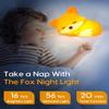 Amaredom Fox Night Light, Cute Fox Lamp, Silicone Dimmable Nursery Nightlight, Rechargeable LED Bedside Lamp with 20 Minutes Timer & Tap Control for Bedrooms, Living Room view 3