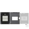 Amaoe CPU Steel Mesh Repair Platform Kit,Suitable for Apple Mac BookPro MPro M2 Max CPU Notebook chip BGA Steel Mesh/4PCS Tin Plating Set -Positioning Board,Steel Mesh,Magnet Base,Scraper view 1