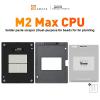 Amaoe CPU Steel Mesh Repair Platform Kit,Suitable for Apple Mac BookPro MPro M2 Max CPU Notebook chip BGA Steel Mesh/4PCS Tin Plating Set -Positioning Board,Steel Mesh,Magnet Base,Scraper view 2