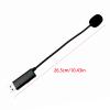 caralin USB Microphone Omnidirectional Microphone 9'' Hose for Games Laptop PC Microphone with Switchs All view 3