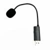 caralin USB Microphone Omnidirectional Microphone 9'' Hose for Games Laptop PC Microphone with Switchs All view 4