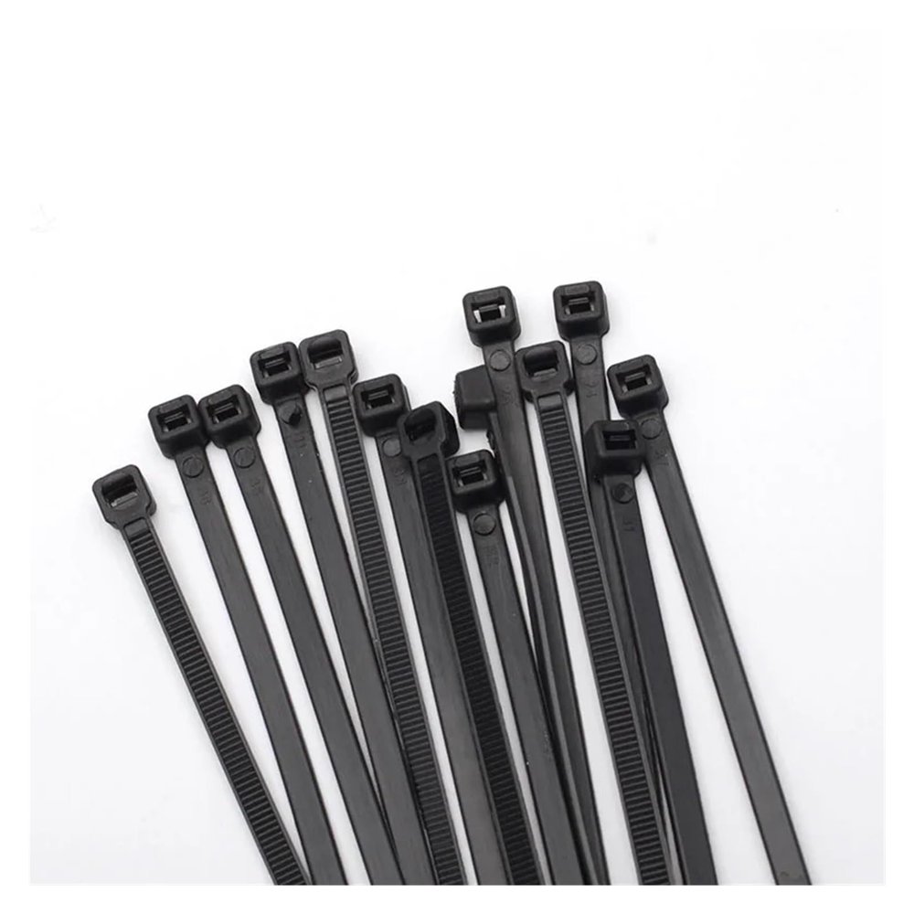 100pcs Self-locking Plastic Nylon Cable Tie Organiser Wire Organizer And Cables Zip Cable Management(Black,4x150mm)