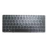 for EliteBook 820 G1 G2 720 725 Laptop Backlit UK Keyboard for HP 9Z.N9WBV.10U 735502-031 730541-031 NSK-CR1BV Black(with Gray Frame) view 1