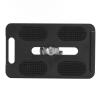 ciciglow Tripod Storage Case Plate, 1/4in Screw Camera Storage Case Clamp Camera Tripod Mount Adapter Anti Spinning DSLR Accessories Fit for view 2