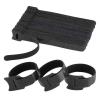 50pcs Releasable Cable Organizer Ties Earphones Wire Management Nylon Reusable Loop Hoop Tape Straps Tie Cable Management(Black,12x150MM) view 1
