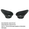 LJSM Lab Microscope Slides 2pcs Soft Eyepiece Eye Guards Inner Diameter 34-56 Mm Eye Shield Microscope Microscope Parts(Type 3) view 2