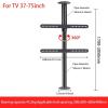 GJZDPMY Adjustable Tilt Swivel TV Ceiling Mount, LCD TV 360 Degree Rotating Frame Floor Stand Partition Wall Rotating Rack Rotating TV Cabinet Rotating Base, Fits 32-75inch LED S,170-205cm view 2