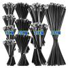 100PCS Self-Locking Metal Black Cable Ties Stainless Steel Coated Heavy Duty Zip Tie Fastener Cable Management(60cm) view 2