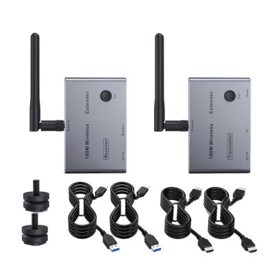 Swokely Wireless Video Sound Transmitter Receiver 100M 4K 30Hz Low Delay for Home Theater Speaker