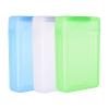 PATIKIL 6.5" x 4.5" Hard Drive Disk Case, 1Set Plastic Hard Disk Storage Box Portable Anti-Static Case for 3.5" External SSD HDD, White/Green/Blue view 1